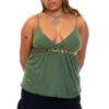 Vintage Y2K Green Sequin Tank Top - M/L -TUNNEL Vision Outlet 000000nn 0688 2