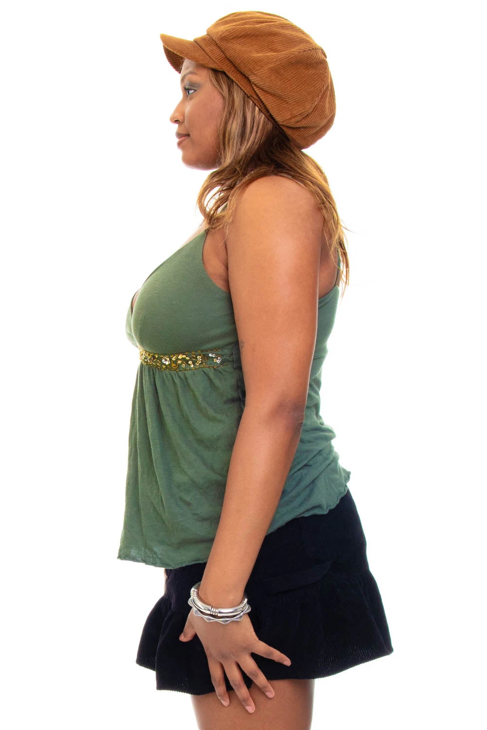 Vintage Y2K Green Sequin Tank Top - M/L 7 Vintage Y2K Green Sequin Tank Top - M/L - Image 5