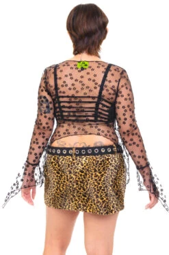 Everything Black Flutter Mesh Top 33 Everything Black Flutter Mesh Top -TUNNEL Vision Outlet 000000nn 9336