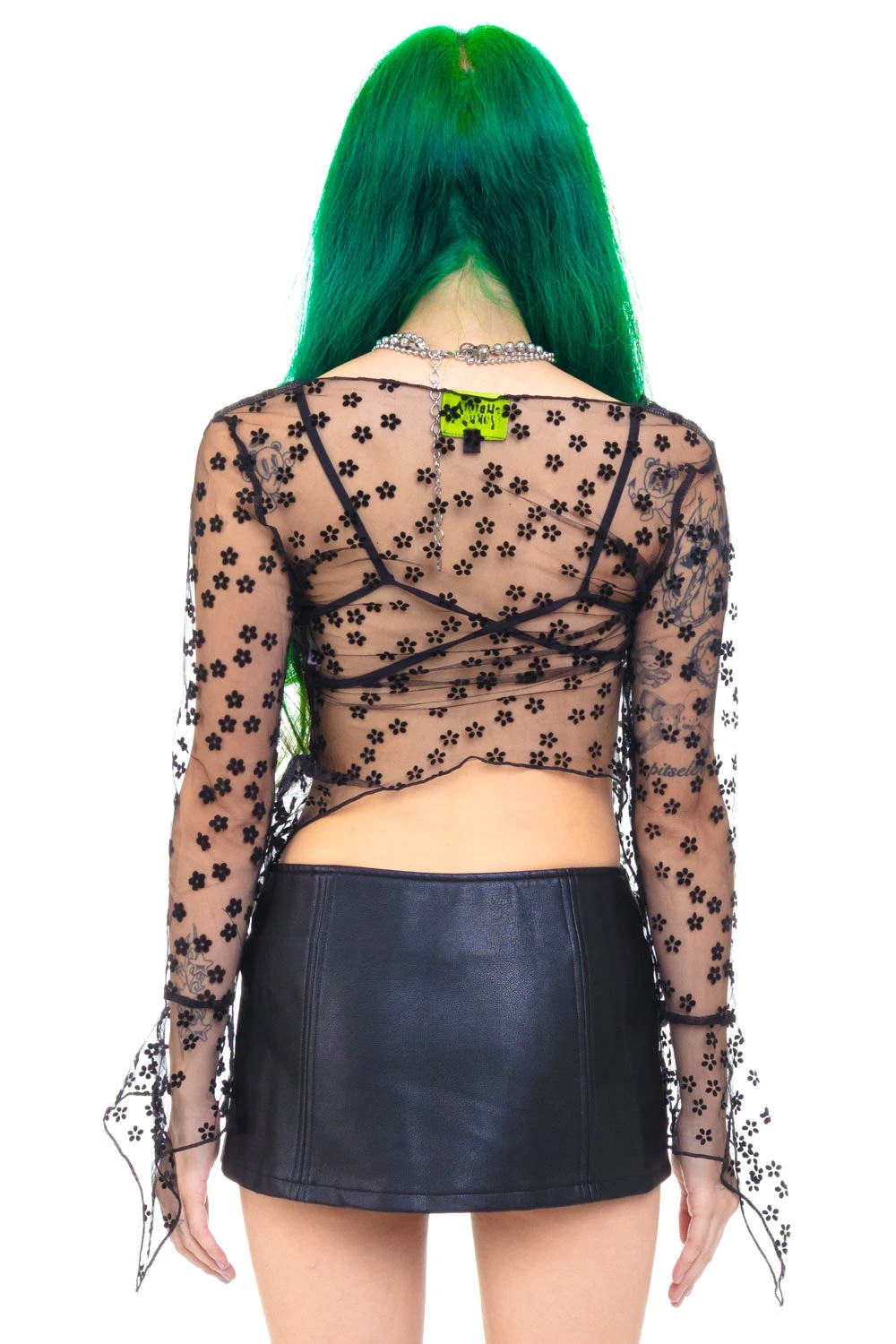 Everything Black Flutter Mesh Top 20 Everything Black Flutter Mesh Top - Image 18