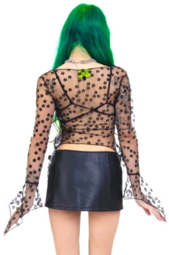 Everything Black Flutter Mesh Top 41 Everything Black Flutter Mesh Top -TUNNEL Vision Outlet 000000nn 9412