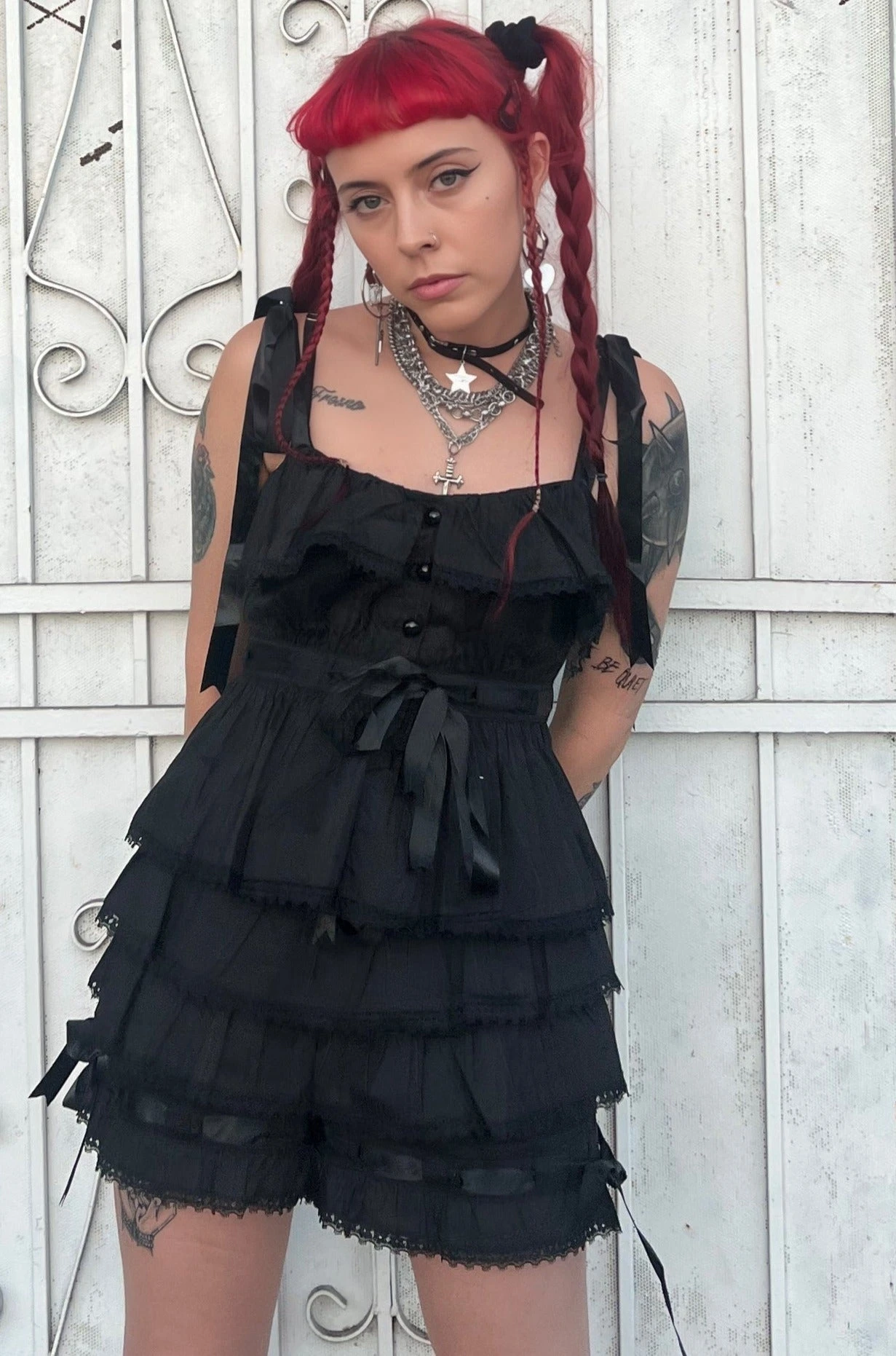 Fern Black Bloomer Shorts 5 Fern Black Bloomer Shorts - Image 3