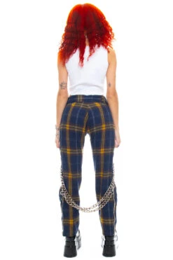 Plaid Poly Chain Bondage Pants -TUNNEL Vision Outlet 256A0038 33d020f6 7477 4a3b 9e7b 85e2c9a13a3e
