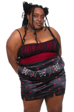 Kiki Heart Crossbones Lace-Trim Mini Skirt 36 Kiki Heart Crossbones Lace-Trim Mini Skirt -TUNNEL Vision Outlet 256A0141 88896671 c3a1 424f ab69 5c9ba1c89496