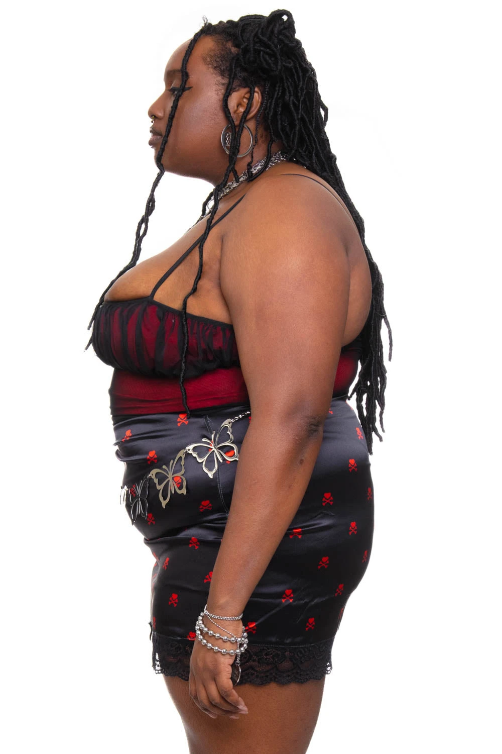 Kiki Heart Crossbones Lace-Trim Mini Skirt 18 Kiki Heart Crossbones Lace-Trim Mini Skirt - Image 16