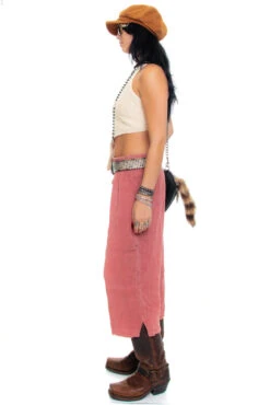 Vintage 70's Mauve Linen Cropped Trousers - M/L 15 Vintage 70's Mauve Linen Cropped Trousers - M/L -TUNNEL Vision Outlet 256A0183