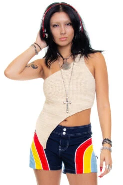 Vintage 90's Toes On The Nose Rainbow Board Shorts - S/M 10 Vintage 90's Toes On The Nose Rainbow Board Shorts - S/M -TUNNEL Vision Outlet 256A0219 4