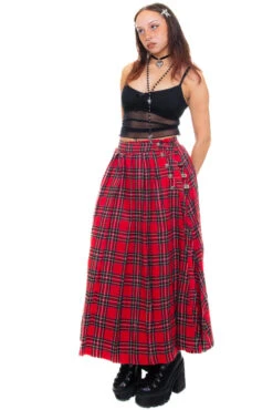 Muzzle Plaid Maxi Kilt -TUNNEL Vision Outlet 256A0247