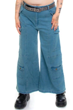 Reggie Blue Denim Cargo Baggies 26 Reggie Blue Denim Cargo Baggies -TUNNEL Vision Outlet 256A0269