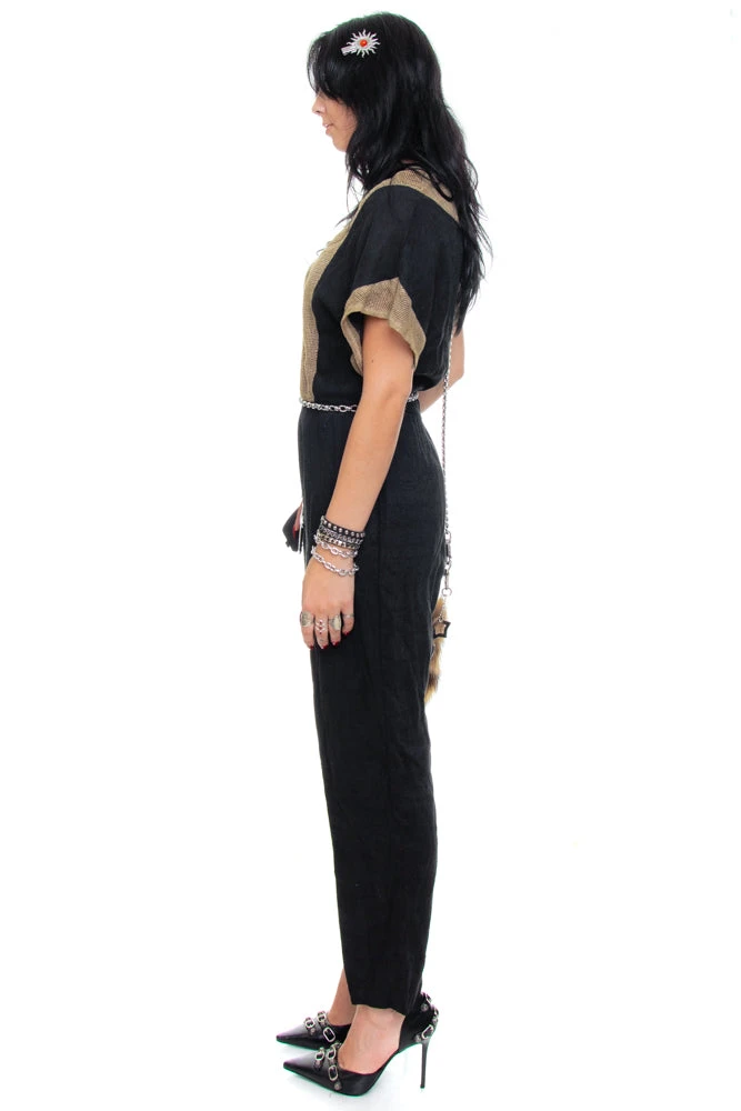 Vintage 90's Rayon Jumpsuit - M 7 Vintage 90's Rayon Jumpsuit - M - Image 5