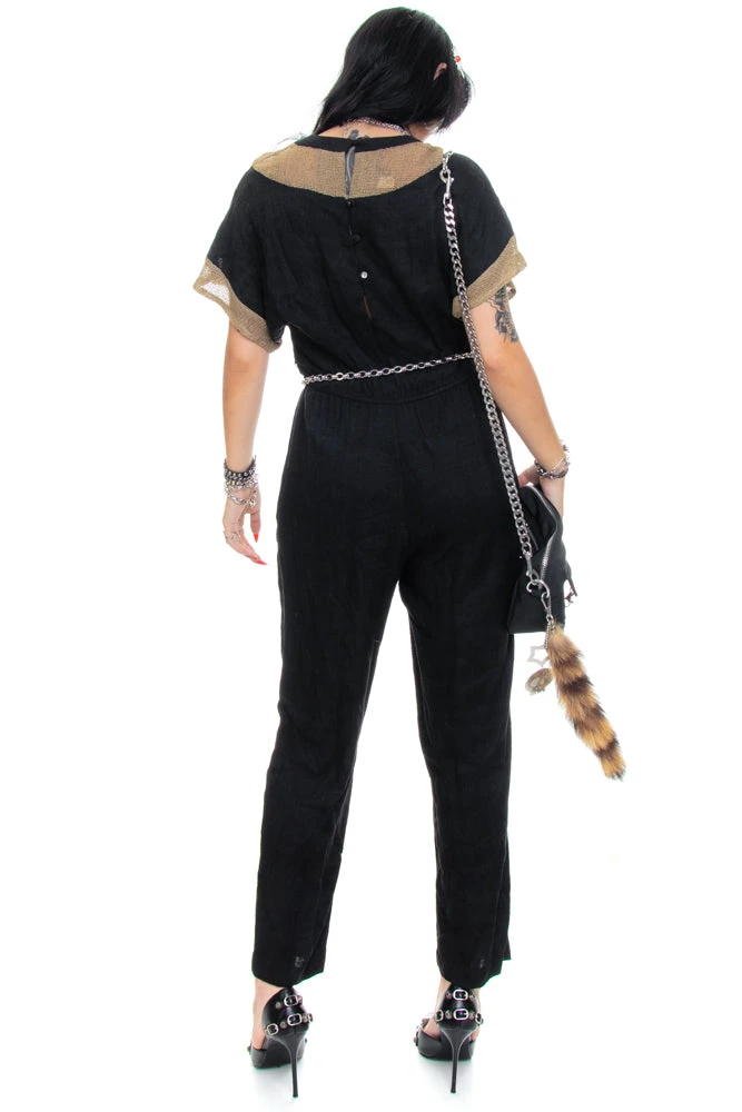 Vintage 90's Rayon Jumpsuit - M 8 Vintage 90's Rayon Jumpsuit - M - Image 6