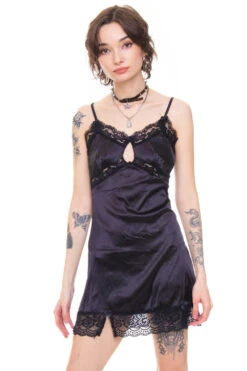 Josie Black Mini Slip Dress 30 Josie Black Mini Slip Dress -TUNNEL Vision Outlet 256A0478 2