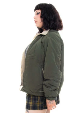 Vintage Y2K Olive Lined Jacket - XL/2X -TUNNEL Vision Outlet 256A0656