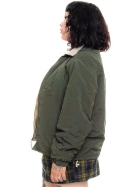 Vintage Y2K Olive Lined Jacket - XL/2X -TUNNEL Vision Outlet 256A0657