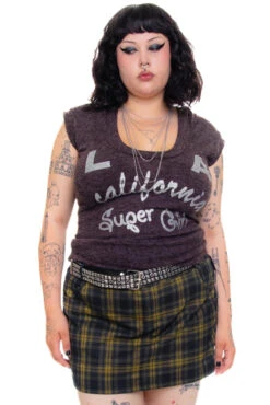 Vintage Y2K Cali Super Girl Hooded Shirt - L/XL