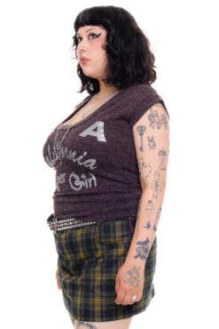 Vintage Y2K Cali Super Girl Hooded Shirt - L/XL -TUNNEL Vision Outlet 256A0670