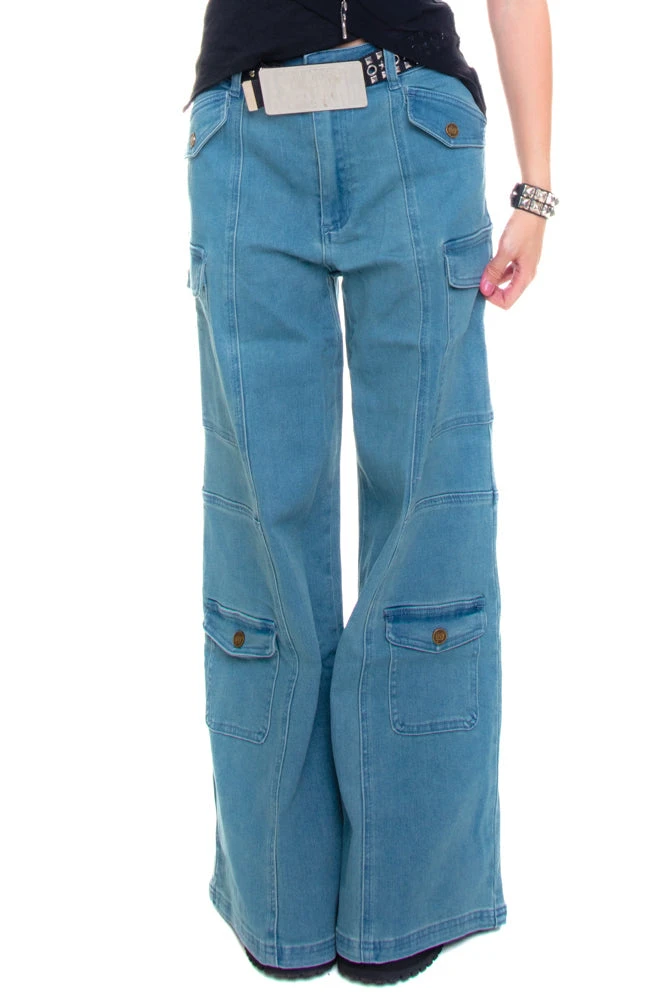 Reggie Blue Denim Cargo Baggies 14 Reggie Blue Denim Cargo Baggies - Image 12
