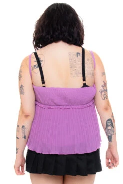 Vintage 90's Lavender Promise Pleated Top - 5X 7 Vintage 90's Lavender Promise Pleated Top - 5X -TUNNEL Vision Outlet 256A0702