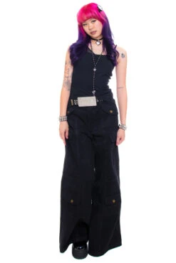 Reggie Black Denim Cargo Baggies 18 Reggie Black Denim Cargo Baggies -TUNNEL Vision Outlet 256A0705