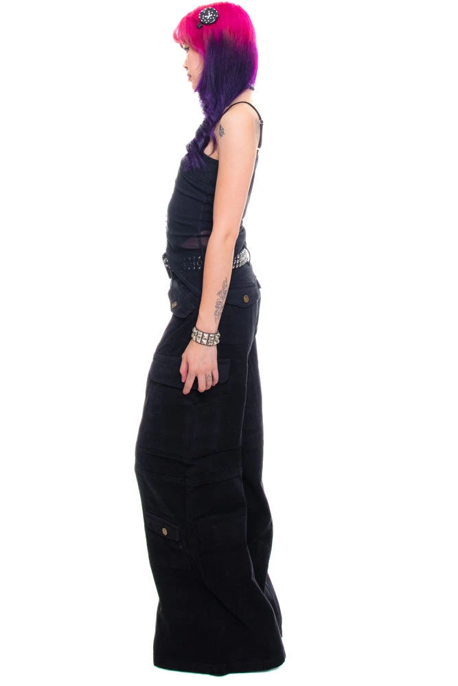 Reggie Black Denim Cargo Baggies 11 Reggie Black Denim Cargo Baggies - Image 9