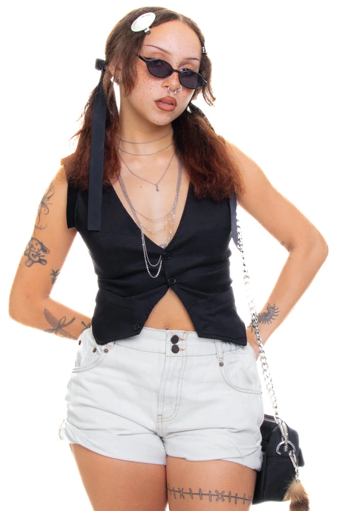 Vintage Y2K Iconic One Teaspoon Paperbag Shorts - S 3 Vintage Y2K Iconic One Teaspoon Paperbag Shorts - S