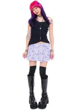 Priscilla Lavender Floral Low-Rise Mini Skirt 31 Priscilla Lavender Floral Low-Rise Mini Skirt -TUNNEL Vision Outlet 256A0736 19d8f36a da4e 441f 99f3 e19aae8df4dd