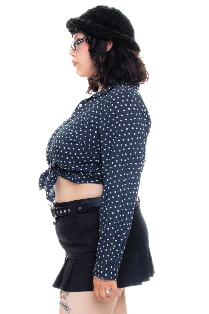 Vintage 90's Polka Dot Button-Up Shirt - L/XL 5 Vintage 90's Polka Dot Button-Up Shirt - L/XL - Image 3