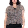 Vintage Y2K Rawr! Leopard Layered Blouse - XL/2X -TUNNEL Vision Outlet 256A0815 eb3591b6 e6ca 42bb a7f1 716020539e36