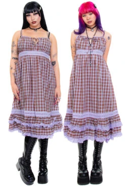 Maxi Dolly Plaid Dress
