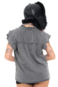 Vintage Y2K Stone Wash Peasant Blouse - S/M/L 13 Vintage Y2K Stone Wash Peasant Blouse - S/M/L -TUNNEL Vision Outlet 256A0850