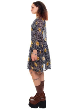 Vintage 90's Floral Rayon Chiffon Dress - XS/S 11 Vintage 90's Floral Rayon Chiffon Dress - XS/S -TUNNEL Vision Outlet 256A1059