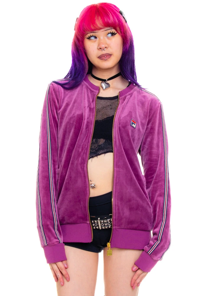 Vintage Y2K Fila Velveteen Track Jacket - One Size Fits Many 3 Vintage Y2K Fila Velveteen Track Jacket - One Size Fits Many