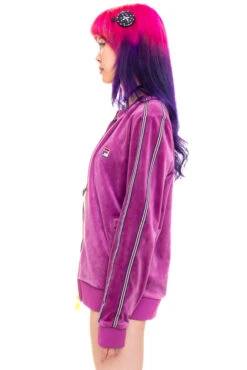 Vintage Y2K Fila Velveteen Track Jacket - One Size Fits Many 15 Vintage Y2K Fila Velveteen Track Jacket - One Size Fits Many -TUNNEL Vision Outlet 256A1267