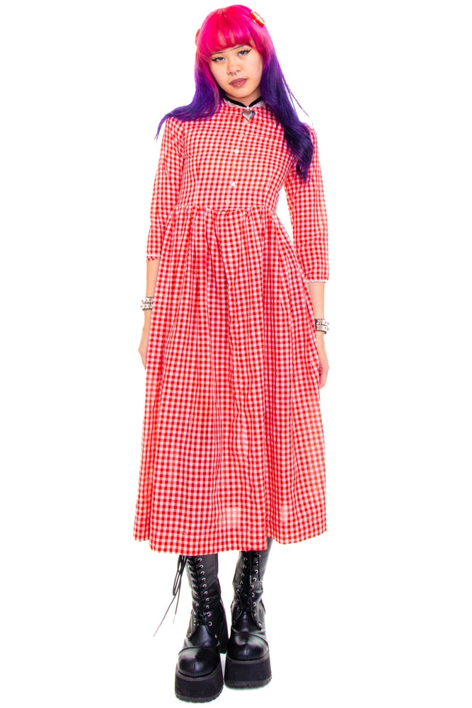 Vintage 70's Raggedy Anne Gingham Dolly Dress - XS 4 Vintage 70's Raggedy Anne Gingham Dolly Dress - XS - Image 2