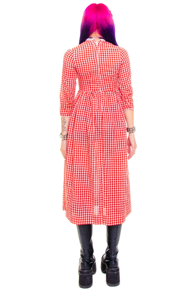 Vintage 70's Raggedy Anne Gingham Dolly Dress - XS 8 Vintage 70's Raggedy Anne Gingham Dolly Dress - XS - Image 6