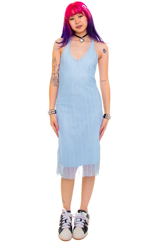 Vintage 90's Baby Blue Midi Dress - XS/S 5 Vintage 90's Baby Blue Midi Dress - XS/S - Image 3