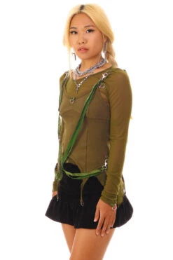 Gish Olive Convertible 3-in-1 Layered Top -TUNNEL Vision Outlet 256A1528 6ed6b176 bd7d 4a64 8745 98d918690742