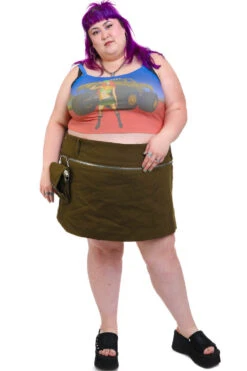 Max Olive Utility Mini Skirt -TUNNEL Vision Outlet 256A1805 b97401c5 7c39 49f2 a760 0d30866db102