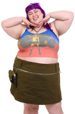 Max Olive Utility Mini Skirt -TUNNEL Vision Outlet 256A1806 917ee3f0 059e 499f 96d0 9a36c6c6514f