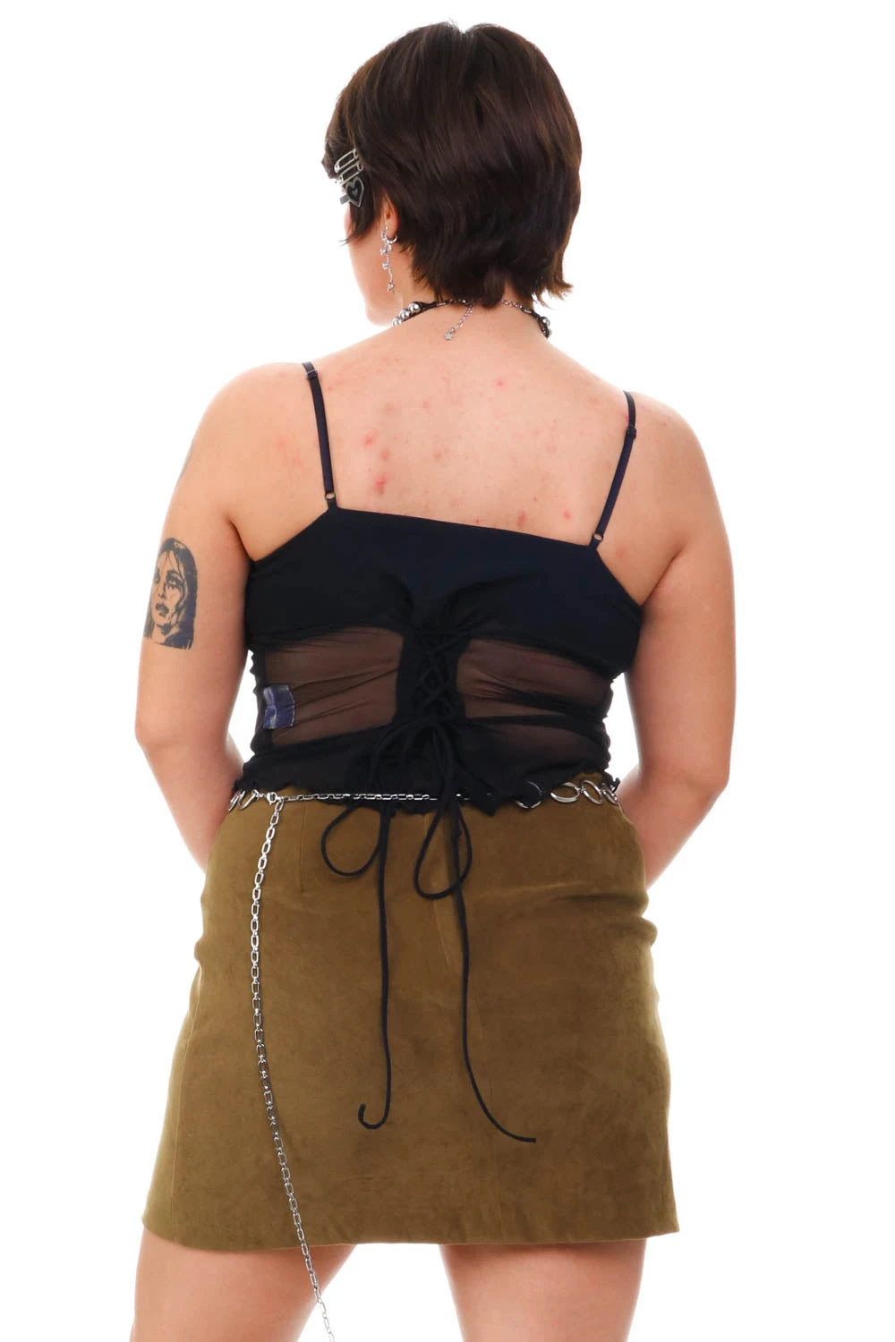 VIntage 90's XOXO Olive Green Skirt - M 8 VIntage 90's XOXO Olive Green Skirt - M - Image 6