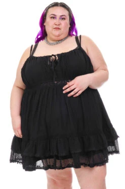 Baby Dolly Black Mini Dress -TUNNEL Vision Outlet 256A5268