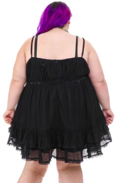 Baby Dolly Black Mini Dress -TUNNEL Vision Outlet 256A5271