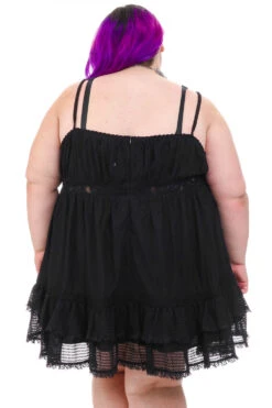 Baby Dolly Black Mini Dress -TUNNEL Vision Outlet 256A5272