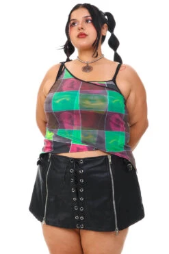 Disco Grid Print Criss-Cross Layer Top -TUNNEL Vision Outlet 256A5328 b769f659 6828 4aab a5c0 e47308de493c