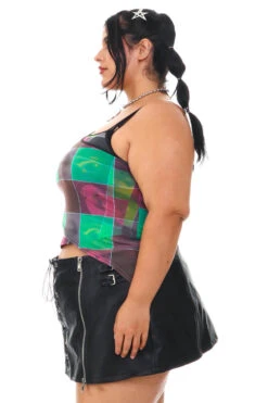 Disco Grid Print Criss-Cross Layer Top -TUNNEL Vision Outlet 256A5331 0723fb70 7bae 4145 8cda 863c7fc1eff2