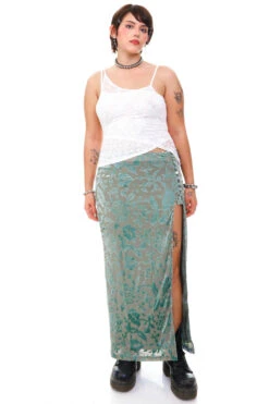 Siren Sage Green High Slit Skirt 40 Siren Sage Green High Slit Skirt -TUNNEL Vision Outlet 256A5470 b68f6756 df33 449a a339 49bae193d6d3