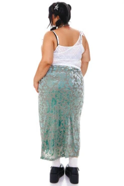 Siren Sage Green High Slit Skirt 38 Siren Sage Green High Slit Skirt -TUNNEL Vision Outlet 256A5578 1229cac6 3528 48dd b0a9 9bf7f2e33200