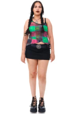 Disco Grid Print Criss-Cross Layer Top -TUNNEL Vision Outlet 256A5869 e97c5b7b 4f20 4984 9809 d0ce14c1259c