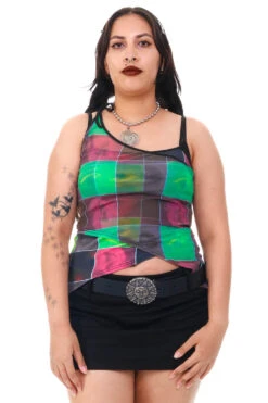 Disco Grid Print Criss-Cross Layer Top -TUNNEL Vision Outlet 256A5870 e6091ed1 d9f0 4ce0 81f1 ec8a00a3bf1c