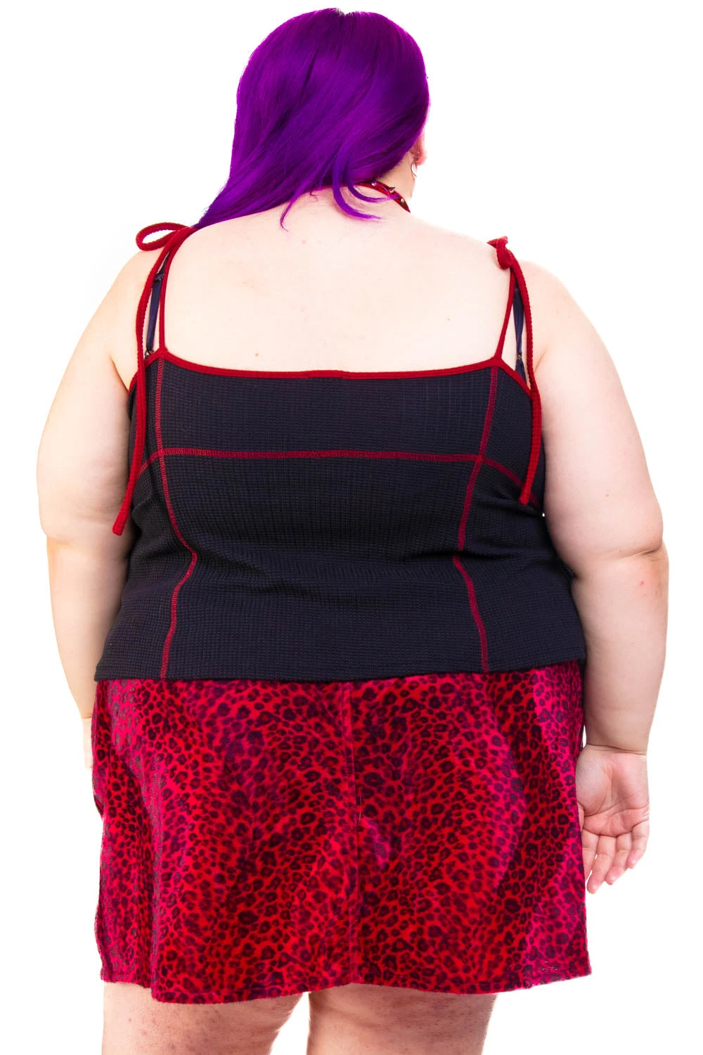 Black Thermal Tabby Tie Top 21 Black Thermal Tabby Tie Top - Image 19